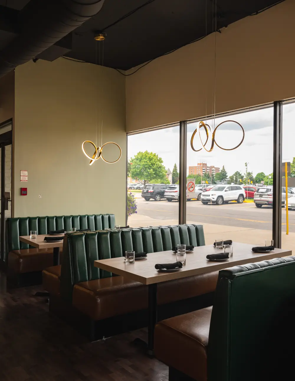 Elegant interior dining area of Bombay Canteen with decorative wall arches
